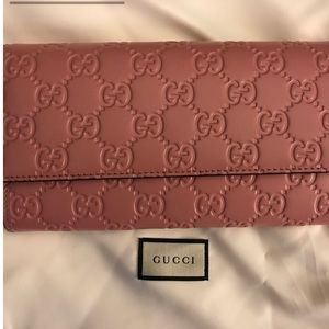 Gucci Rose pink wallet/clutch